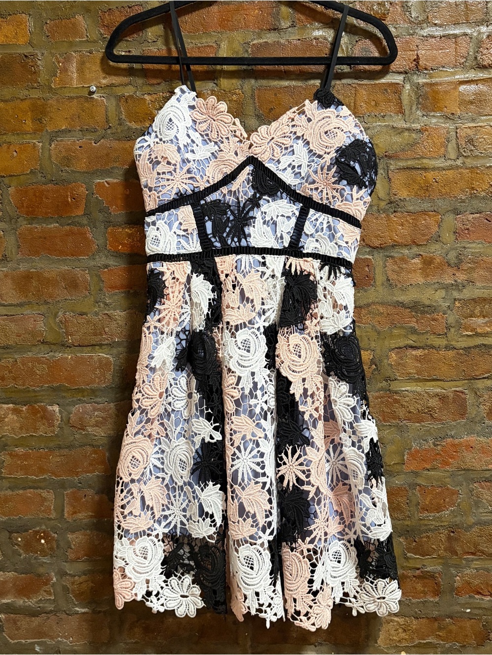 Romeo & Juliet Couture - Small - Floral Lace Fit-and-Flare Dress NWT